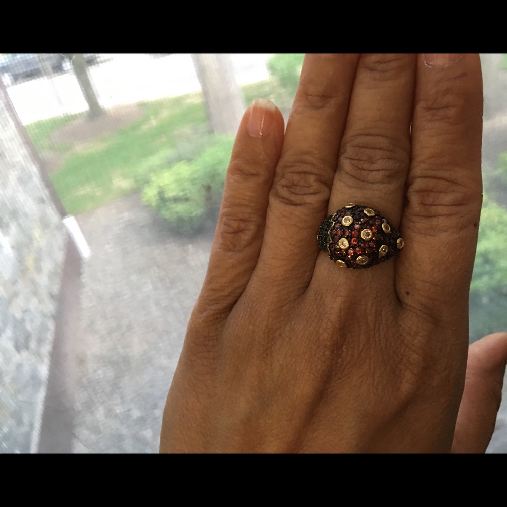 UTC Silver Goldplated Strawberry Ring